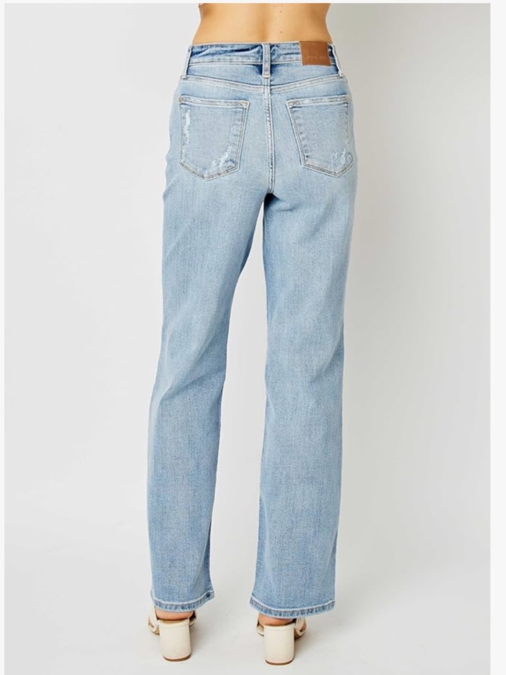 Judy Blue High Rise Straight Leg Light Wash Women’s Jeans 28 - Picture 6 of 12